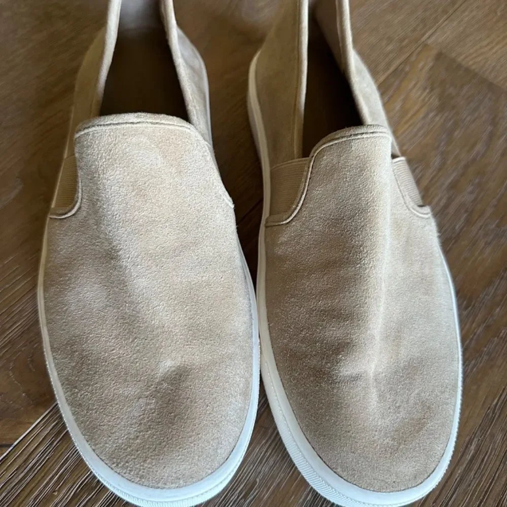 VINCE Blair 5 Slip-On Suede Sneakers Dogwood Pink/Nude Size 7